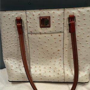 Dooney & Bourke Cream and Tan Tote Bag